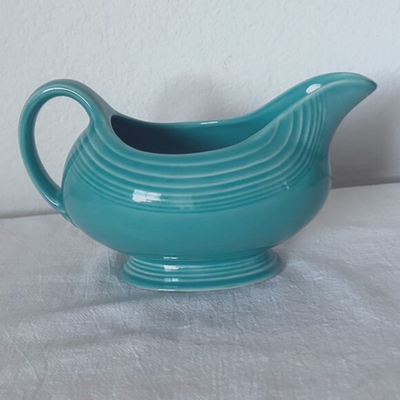 Fiesta Turquoise Gravy Boat Ceramic - Picture 2 of 7